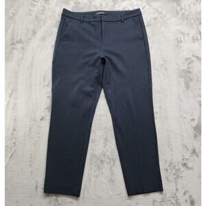 Liverpool Pants Womens 14/32 Blue White Kelsey Knit Trouser Super Stretch Ponte